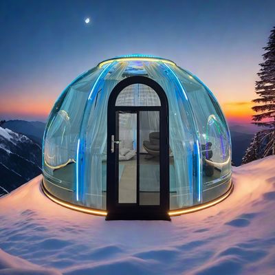 屋外 フル 360° 透明性 バブルテント クリア イグロ 最高のジオデシック バブルドームハウス